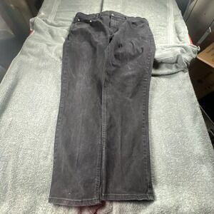 Levi's 541 Regular Taper Jeans Black Mens  40wX32L Denim Pants Baggy Wide Leg